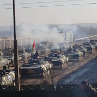 У гвардейцев − полевой выход