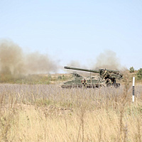 На полигоне «Осиповичский» продолжается полевой выход артиллерийских подразделений СЗОК
