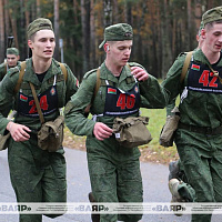 В Военной академии прошли соревнования по марш-броску