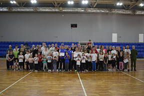 Во дворце игровых видов спорта «Уручье» прошёл семейный спортивный праздник