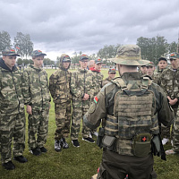 Продолжаются военно-полевые сборы со старшеклассниками