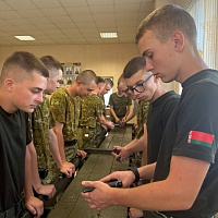 Практические занятия курсантов в Военной академии Республики Беларусь