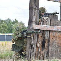 Комплексное контрольное занятие с боевой стрельбой взводов в 38 одшбр