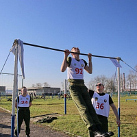 Контрольные занятия по физической подготовке в Гродненском гарнизоне	