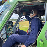 Тренировочные полёты курсантов Военной академии