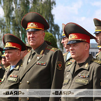 Выпуск офицеров военного факультета в Гродненском государственном университете имени Янки Купалы