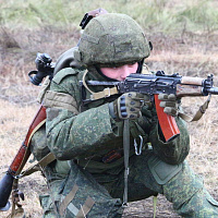 Ротное тактическое учение одного из подразделений 11-й отдельной гвардейской механизированной бригады