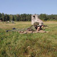 На полигоне Уручье проходят занятия по огневой подготовке