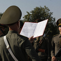 «Военную присягу принял» 