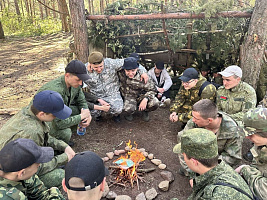 На базе 11 омбр продолжаются учебно-полевые сборы с учащимися 10-х классов города Слонима