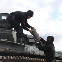 Слонимские гвардейцы выполнили упражнение  контрольных стрельб из вооружения танка Т-72Б