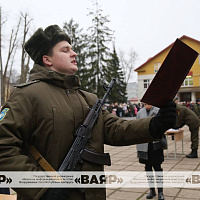 Военную присягу приняли новобранцы 50-й смешанной авиабазы и 49-й радиотехнической бригады
