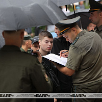 В Военную академию Беларуси прибыло более 750 курсантов первого курса набора 2025 года