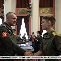 В МСВУ прошла церемония чествования участников парада войк, посвященного 80-летию освобождения Беларуси от немецко-фашистских захватчиков