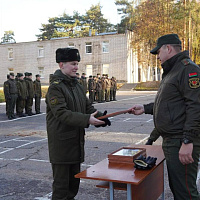 В 361 боо (ЦОВУ) прошло чествование военнослужащих, выслуживших установленные сроки службы