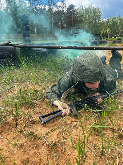 Занятие по тактической подготовке с военнослужащими 377 зрп