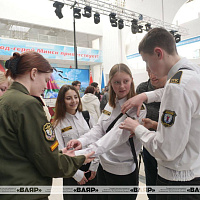 В Минском государственном дворце детей и молодёжи прошла военно-патриотическая акция «Готовы Родине служить»
