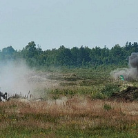 На полигоне Брестский прошло показное комплексное тактико-специальное занятие