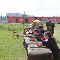 В Витебской воздушно-десантной бригаде состоялся областной этап военно-патриотической игры «Орлёнок»