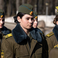 Торжественный ритуал прощания с Боевым Знаменем начальника Военной академии генерал-майора Андрея Горбатенко