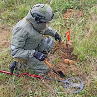 Тренировка военных сапёров