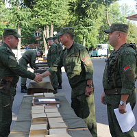 В рамках мобилизационного учения военнообязанные присягнули на верность Республике Беларусь
