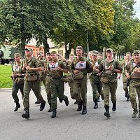 Военнослужащие 72 ОУЦ совершили марш-бросок