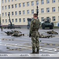 Открытие X Республиканского смотра-конкурса по строевой подготовке среди учащихся кадетских училищ, специализированных лицеев и МСВУ