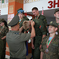 Награждение победителей чемпионата по военно-прикладному многоборью