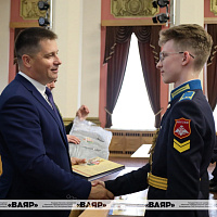 В МСВУ прошла церемония чествования участников парада войк, посвященного 80-летию освобождения Беларуси от немецко-фашистских захватчиков