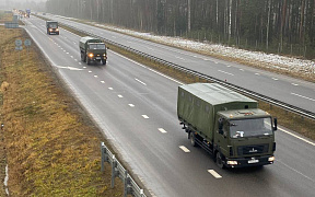 Военнослужащие 361 боо (ЦОВУ) совершили марш