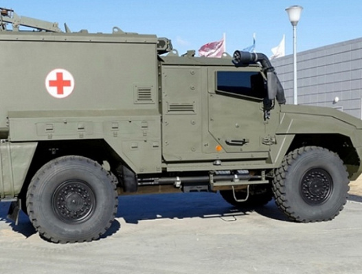 На вооружение мотострелкового соединения ЦВО в Кузбассе поступили санитарные бронеавтомобили «Линза»