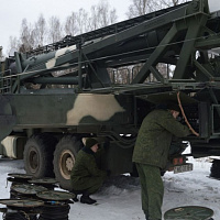 Военнослужащие 86-й бригады связи совершают полевой выход