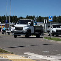 Торжественное вручение организационным структурам ДОСААФ новых грузовых автомобилей и автобусов