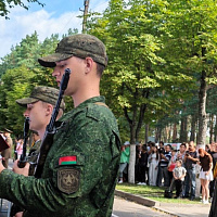 В 72 ОУЦ приведены к Военной присяге более 70 контрактников