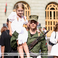 Принятие Военной присяги курсантами-первокурсниками военно-технического факультета в БНТУ