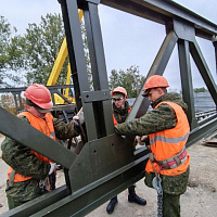 Тактико-специальное учение 36-й дорожно-мостовой бригады 