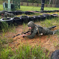 Занятие по тактической подготовке с военнослужащими 377 зрп