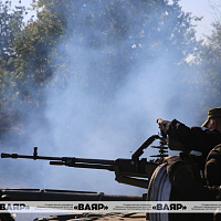 Один из танковых батальонов ЗОК выполнил упражнение по вождению боевых машин