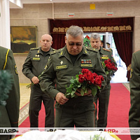 Церемония прощания с ветераном Великой Отечественной войны подполковником милиции в отставке Геннадием Юшкевичем