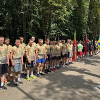 Курсанты Военной академии приняли участие в акции «Марш Победы»