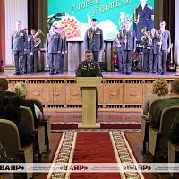 В Минском суворовском военном училище прошёл концерт, посвященный Дню учителя