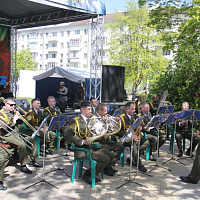 В Советском районе города Минска также активно празднуется День Победы