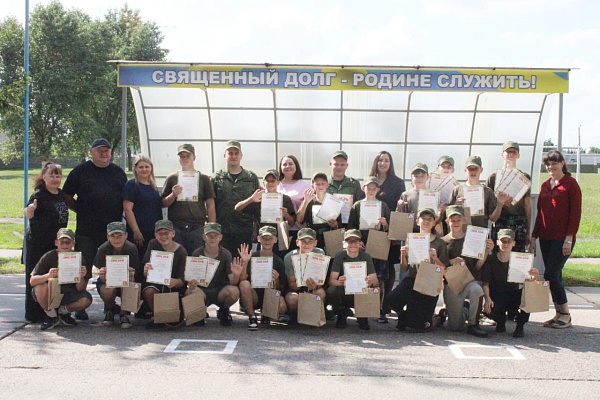 В 83 оиаэп прошло торжественное закрытие лагеря «Родина»