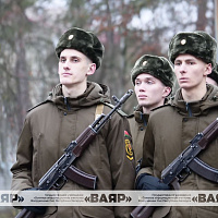 Военную присягу приняли новобранцы 361-й базы охраны и обслуживания