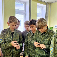 Занятия с воспитанниками военно-патриотического клуба «Ракетчик»