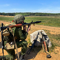 Занятия по огневой подготовке с военнослужащими 120 омбр