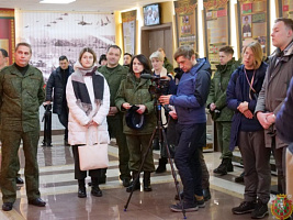 Зарубежные, российские и белорусские журналисты посетили Военную академию Республики Беларусь
