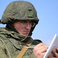 Завершающая стадия слаживания минометной батареи