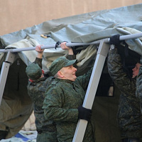 Белорусские военные медики разворачивают полевой госпиталь в Сирии